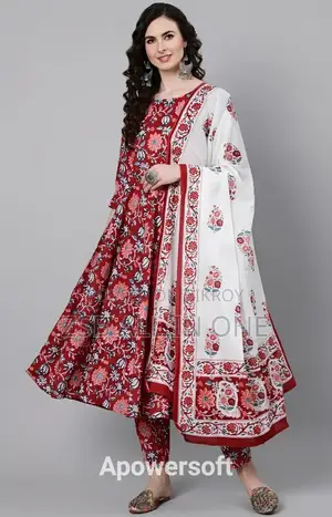 এসি কটন কুর্তি(থ্রি পিস) for Girls Fashion