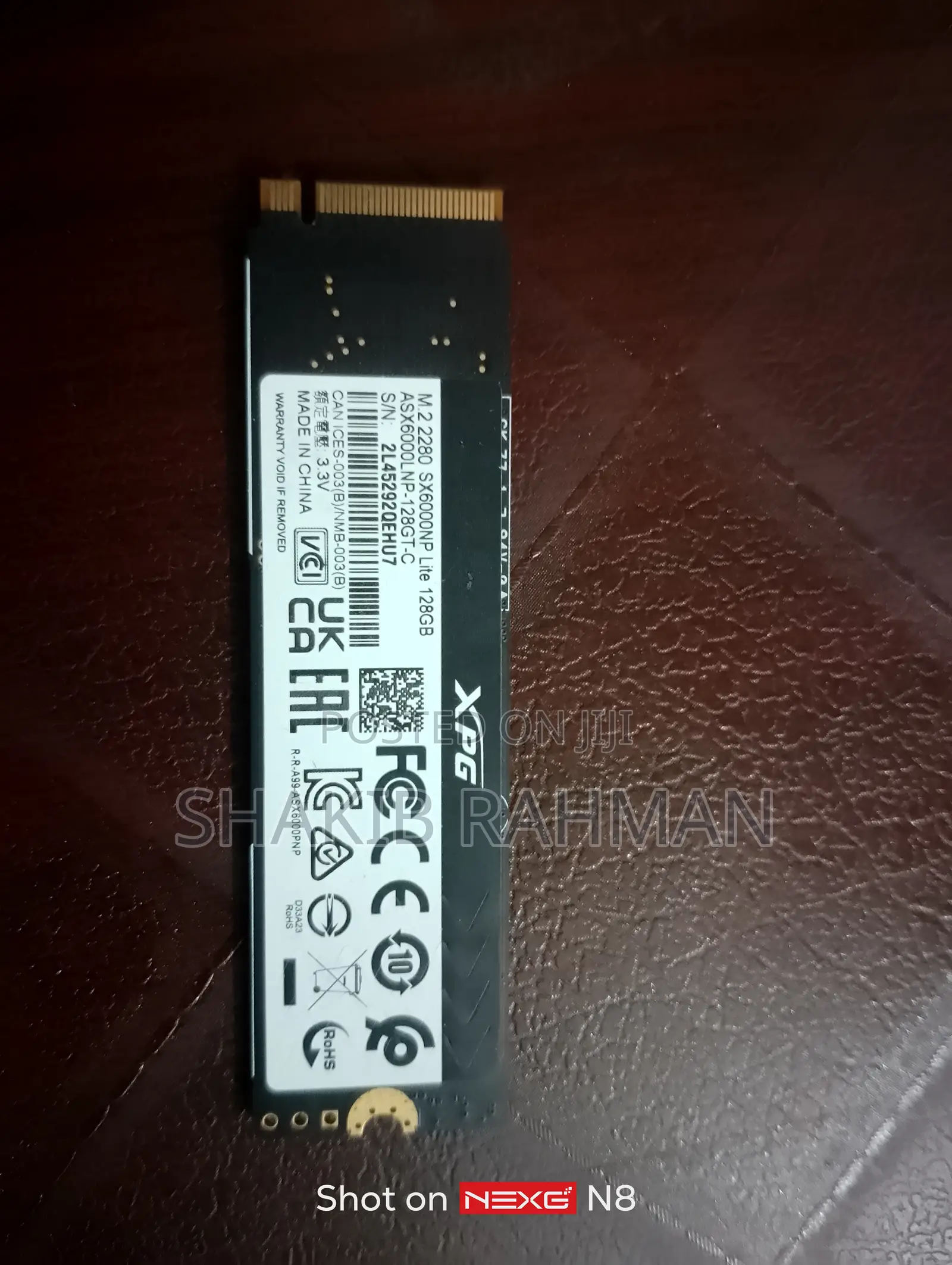 Adata XPG Nvme M.2 128gb SSD