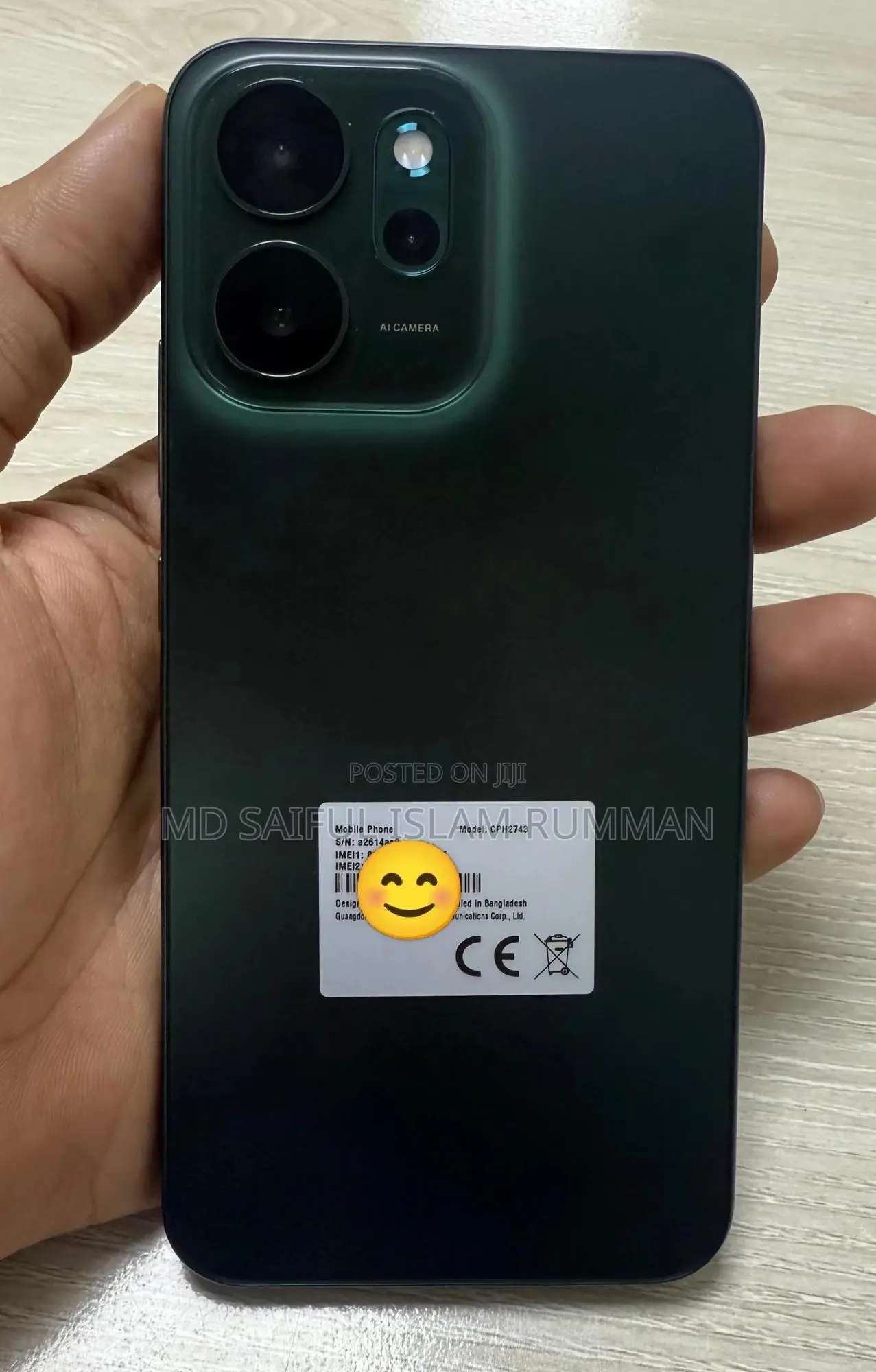 Oppo Reno14 F 256 GB Green