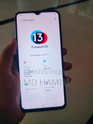 Vivo Y51 IN 2020 128 GB Silver