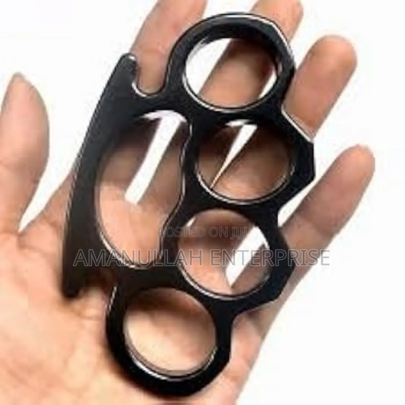 Iron Solid Knuckle Duster Boxing Four Finger Buckle Self Defense.