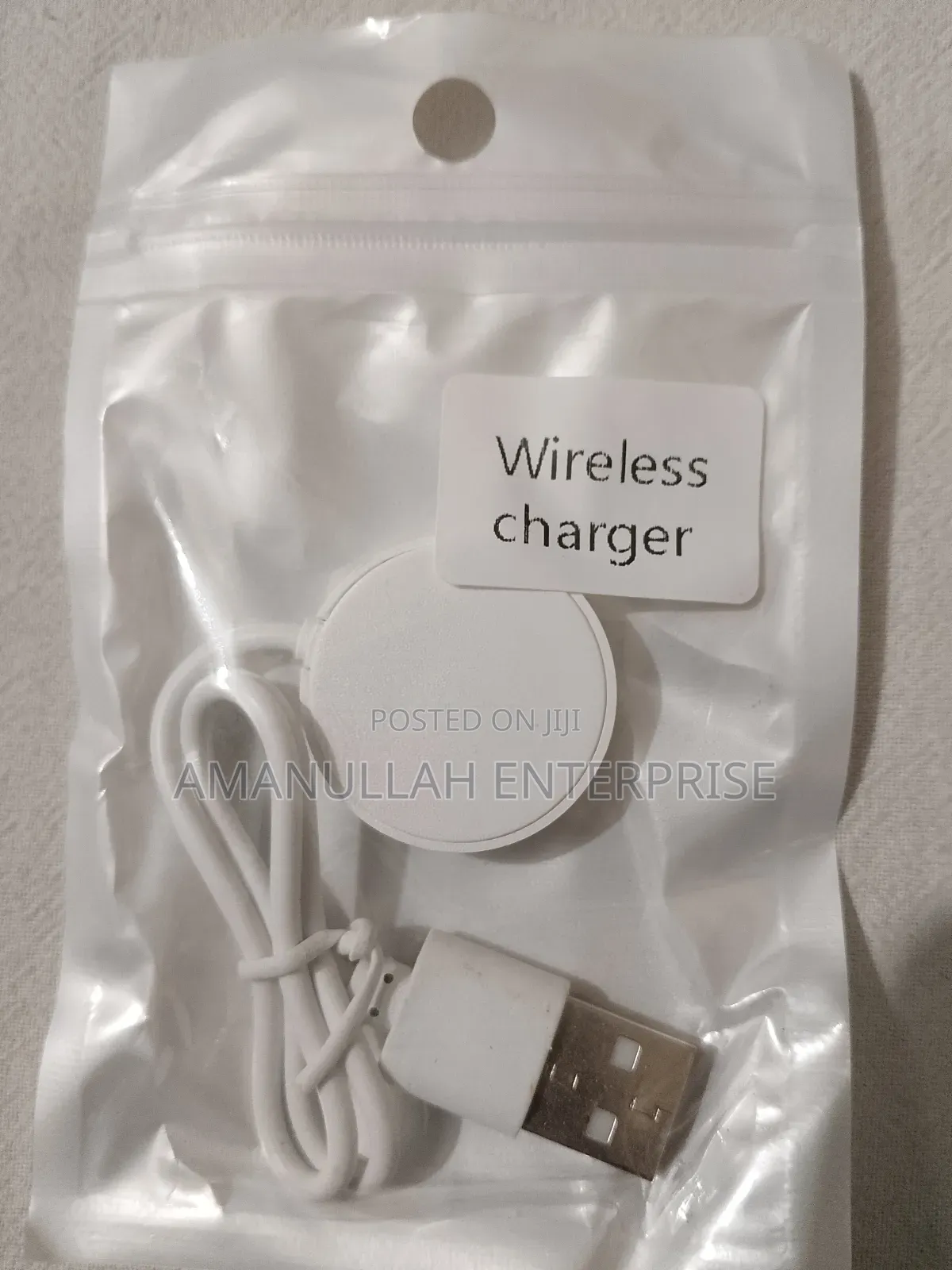 Wireless Charger, Likely Designed for a Smartwatch or Similar Small.