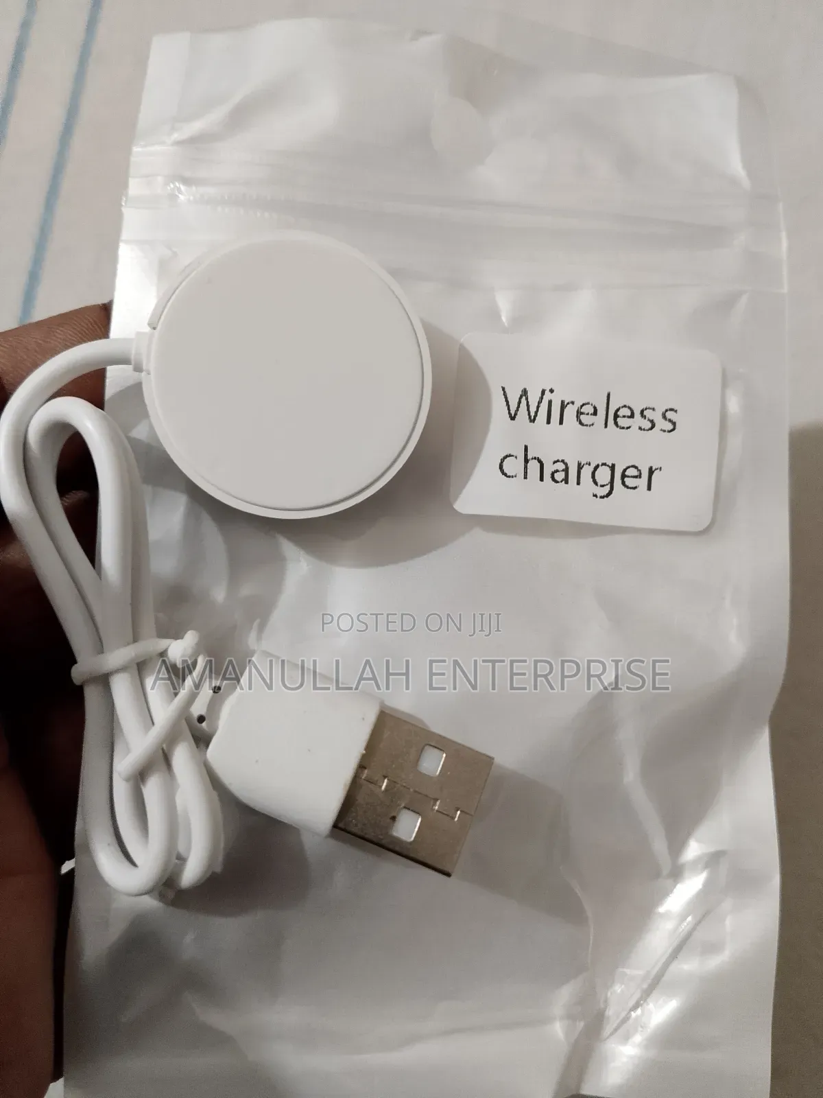 Wireless Charger, Likely Designed for a Smartwatch or Similar Small.