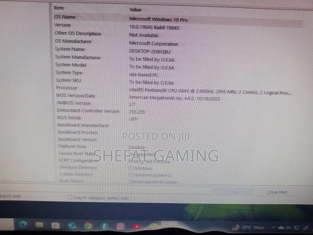 Desktop Computer 16GB Intel Core I7 SSD 128GB