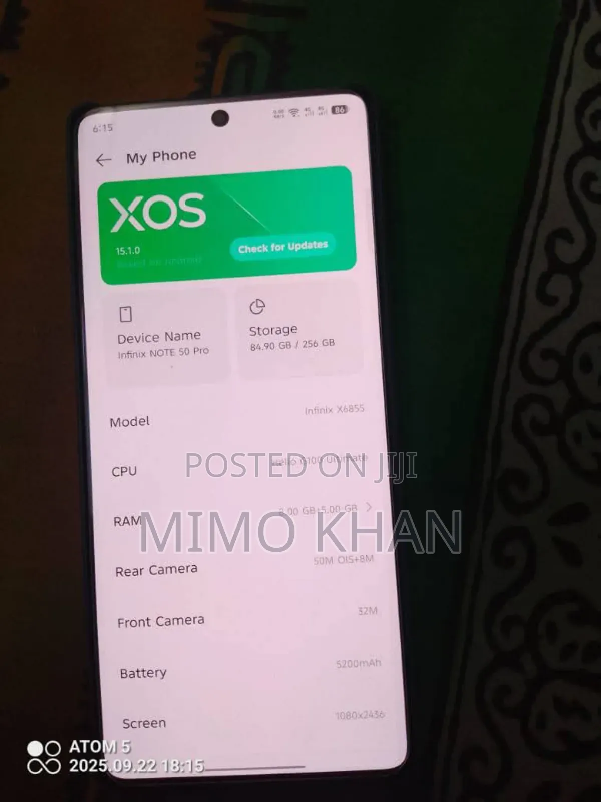 Infinix Note 50 Pro 4G 256 GB Purple