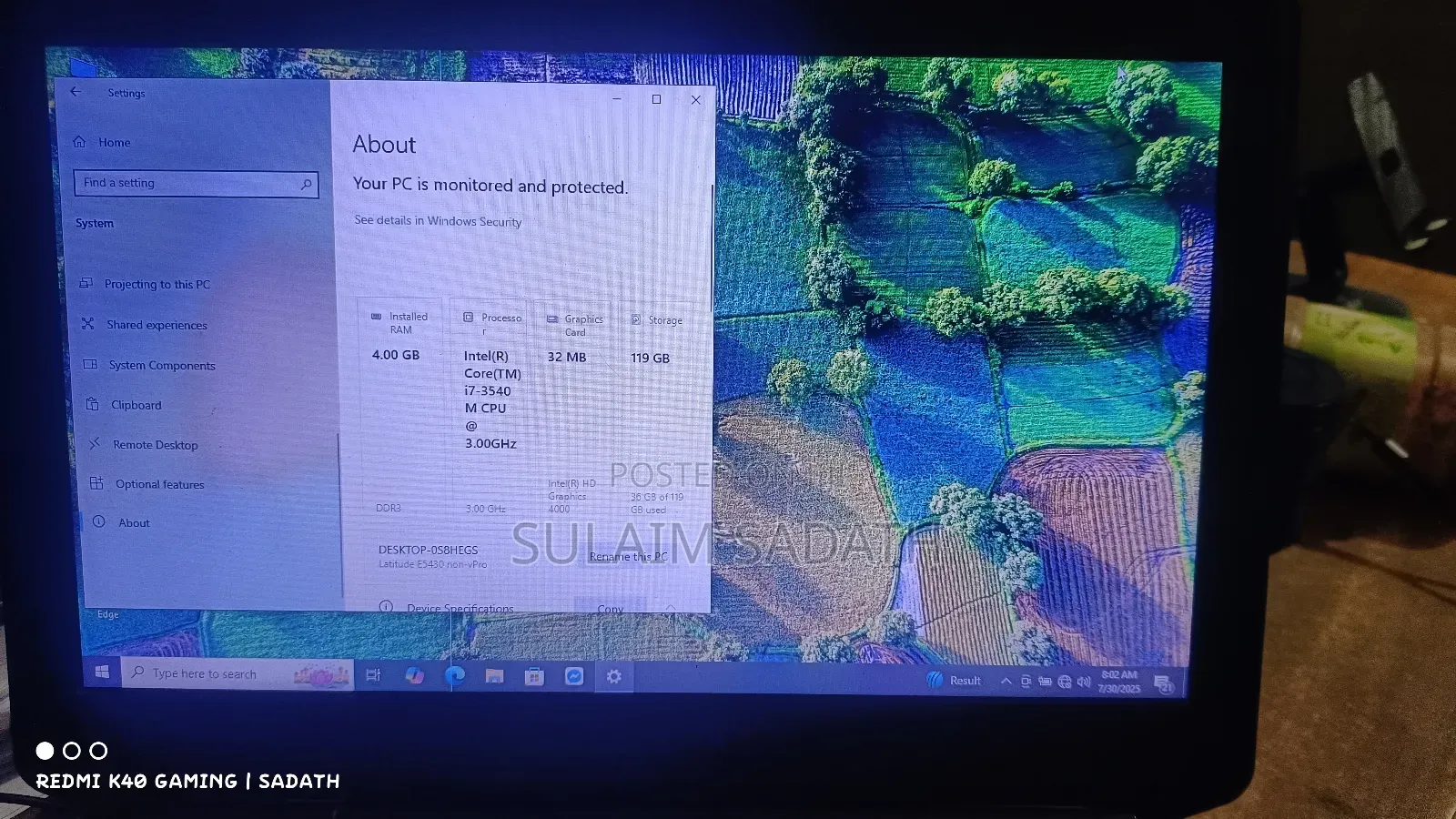 Laptop Dell Latitude E5430 4GB Intel Core I7 SSD 128GB