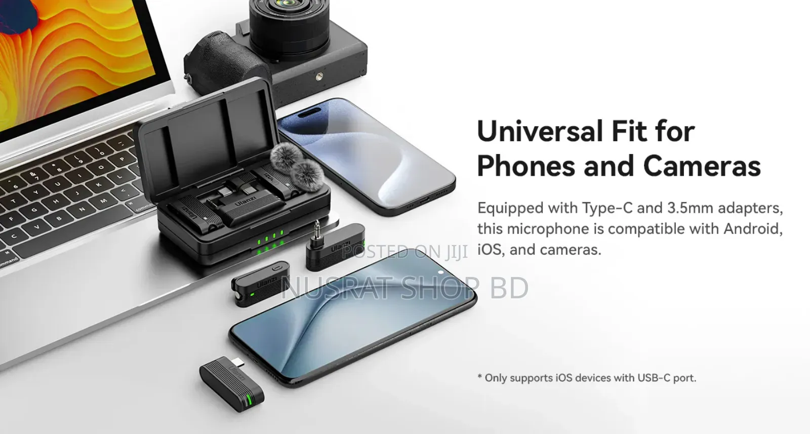 Ulanzi A100 Wireless Lavalier Microphone Code : 8957