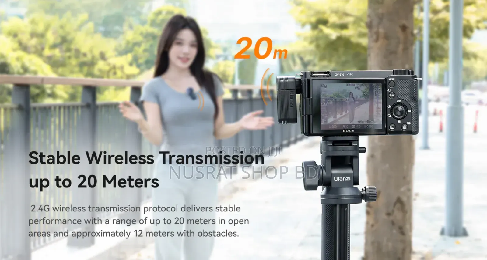 Ulanzi A100 Wireless Lavalier Microphone Code : 8957