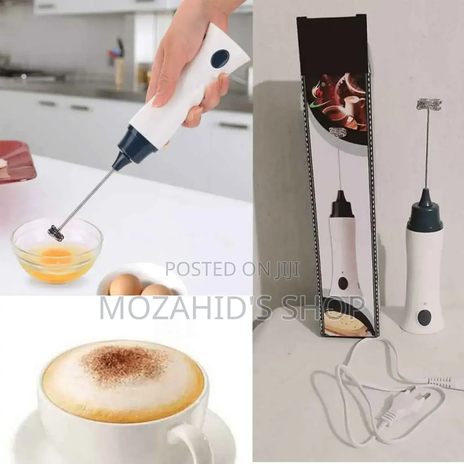Rechargeable Hand Mixer Egg Beater Coffee Mixer