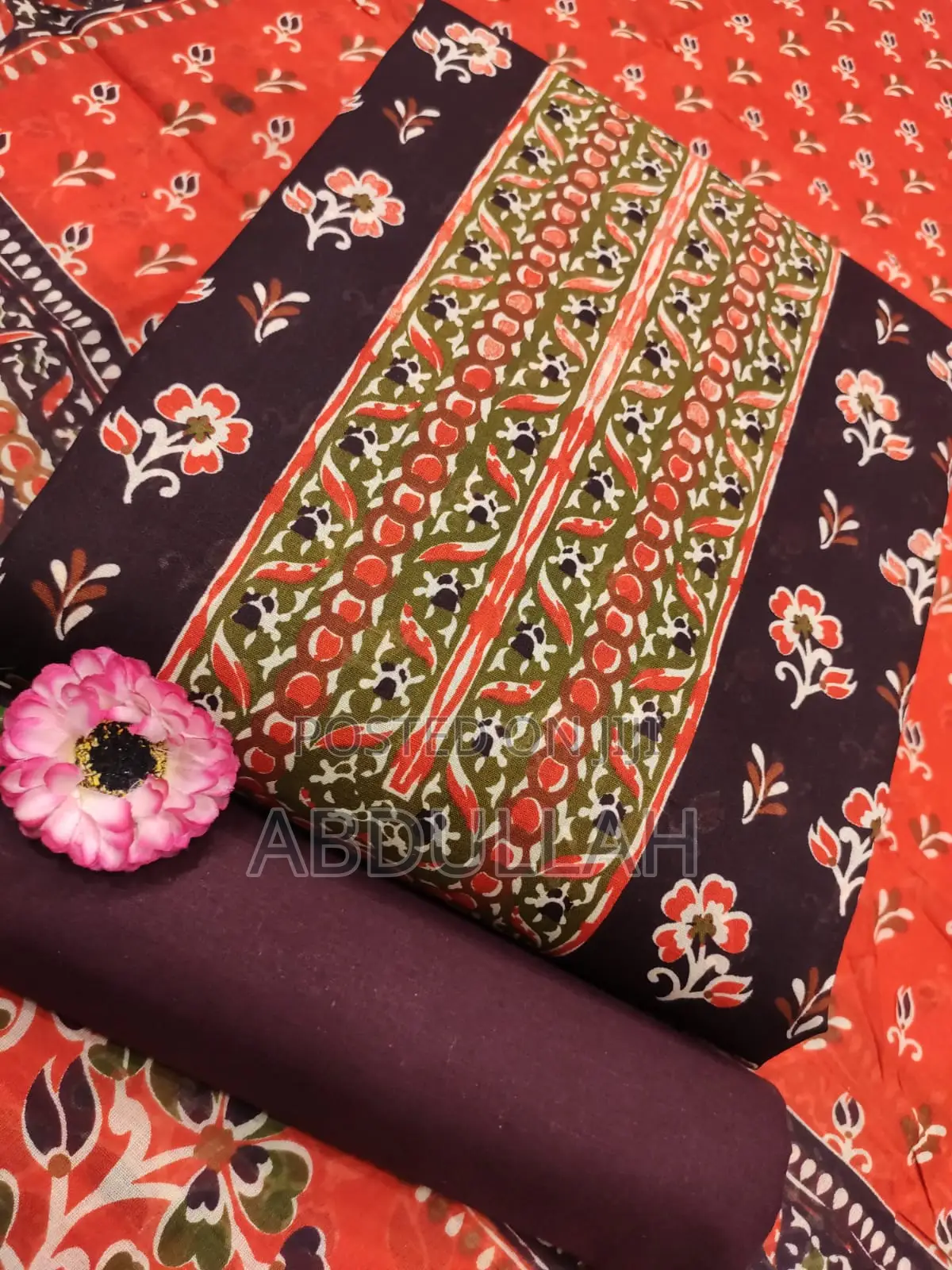 পণ্যের বিবরণকালাম কারী সুতি থ্রি পিসবডি ৮০ ইঞ্চিকামিজের লম্বা ৪৮ ইঞ্.