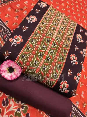 Photo - পণ্যের বিবরণকালাম কারী সুতি থ্রি পিসবডি ৮০ ইঞ্চিকামিজের লম্বা ৪৮ ইঞ্.