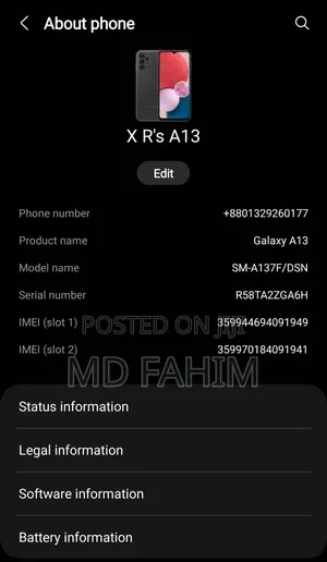 Samsung Galaxy A13 128 GB Black