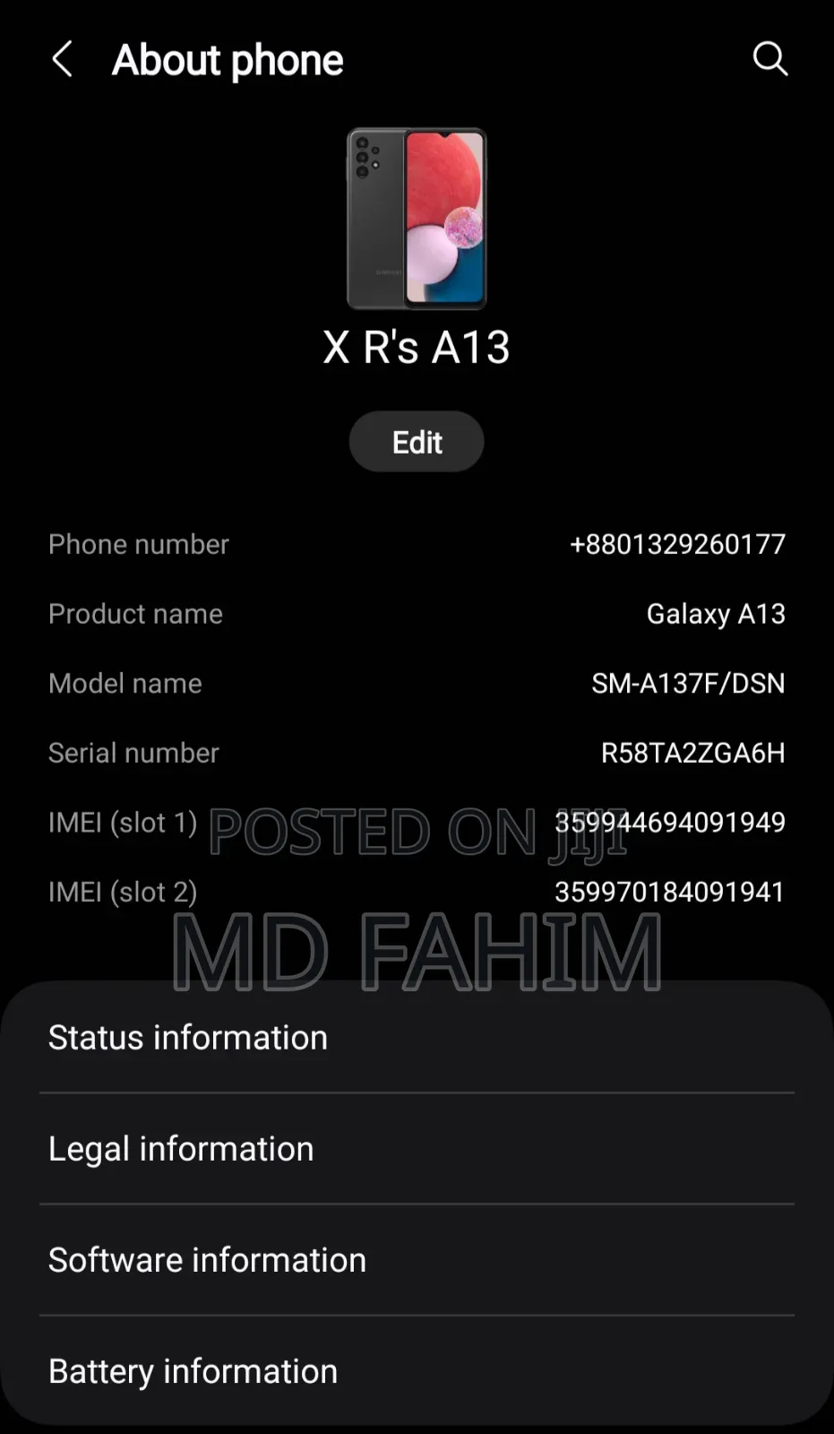 Samsung Galaxy A13 128 GB Black