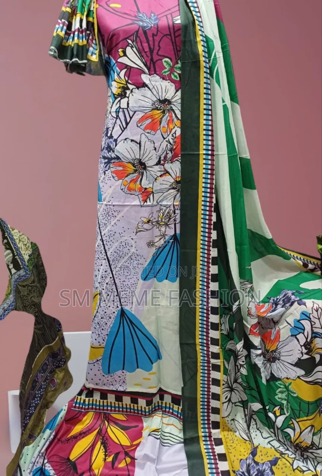 Digital Print Cotton Three Piece