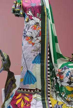 ডিজিটাল প্রিন্ট কটন থ্রি পিস