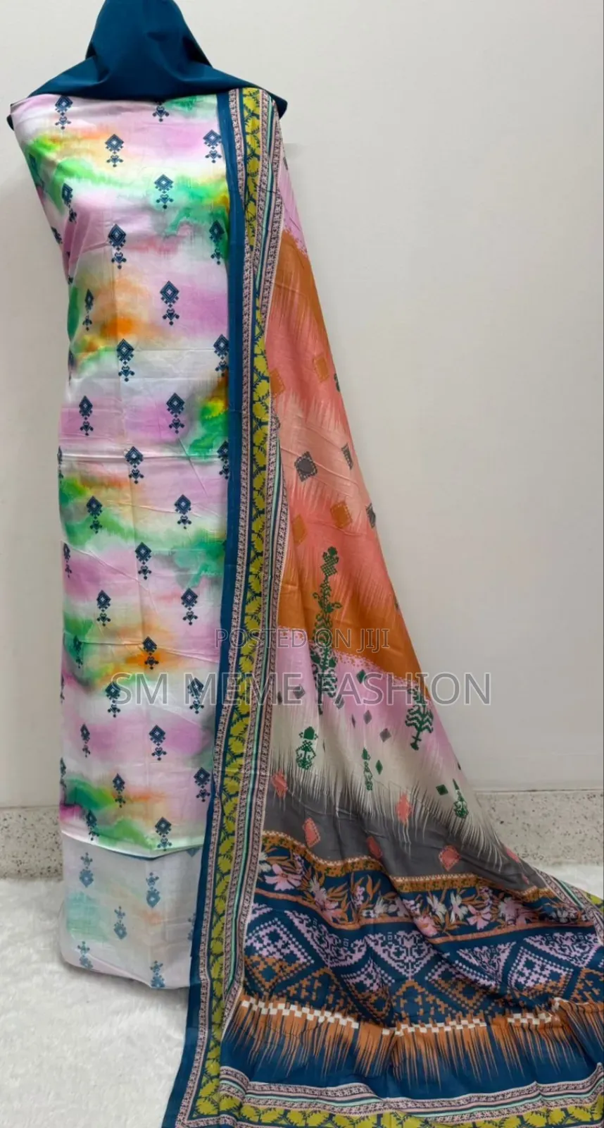 Digital Print Cotton Three Piece