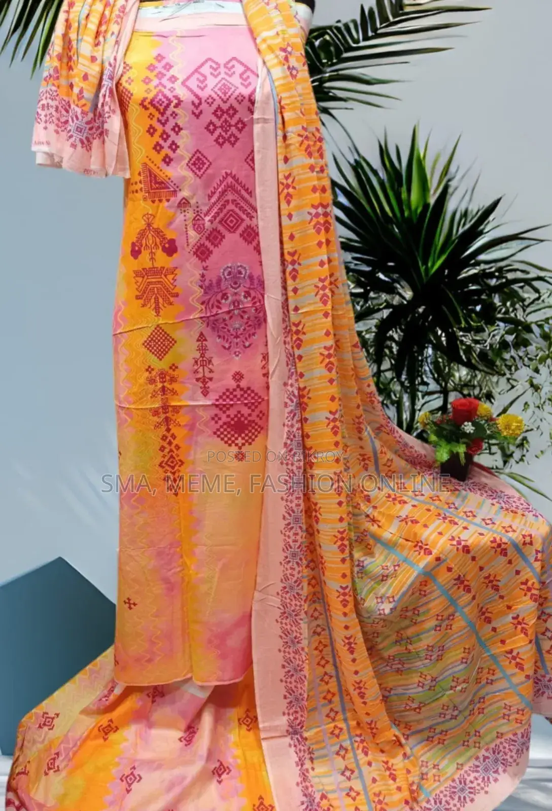 ডিজিটাল প্রিন্ট কটন থ্রি পিস