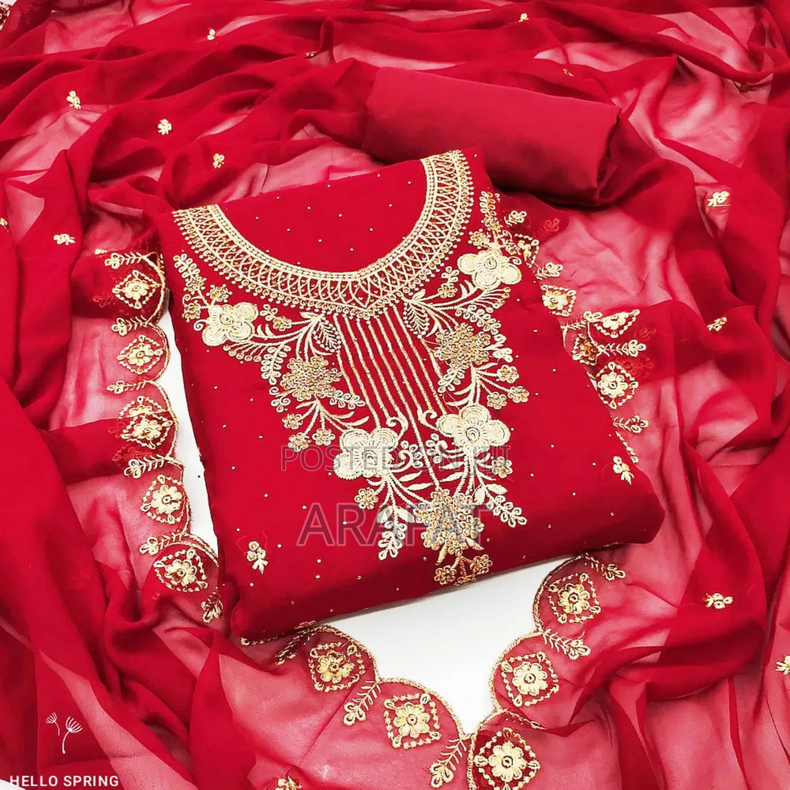 Georgette Embroidery Four Piece