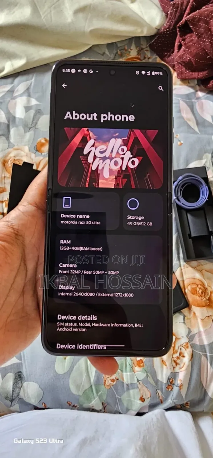 New Motorola Razr 50 Ultra 512 GB Black