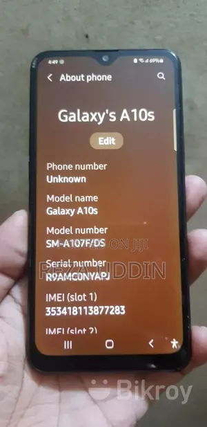 Photo - New Samsung Galaxy A10s 32 GB Black