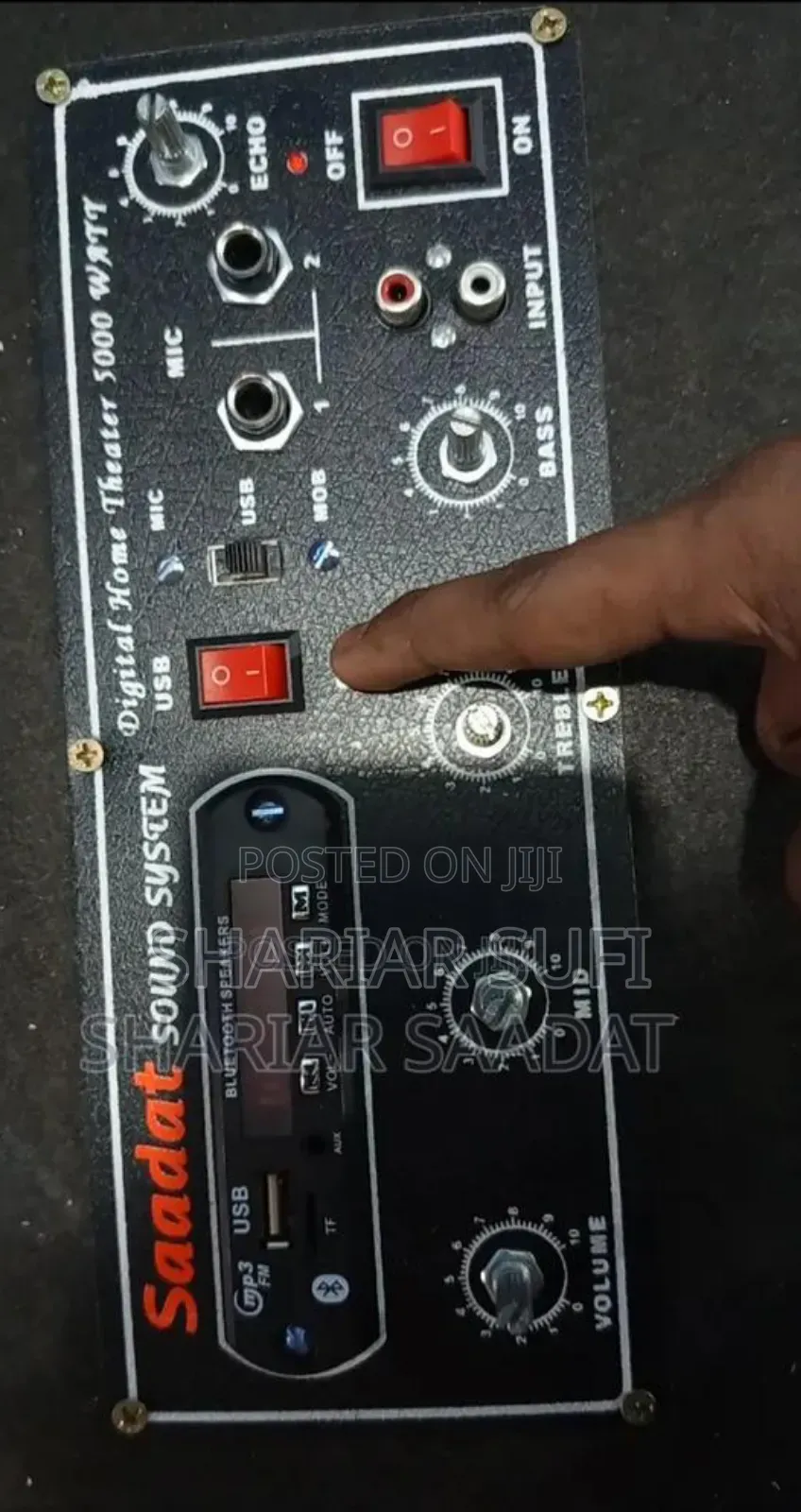 12" JBL Speaker Box With 4-Transistor Bluetooth Amplifier Attached