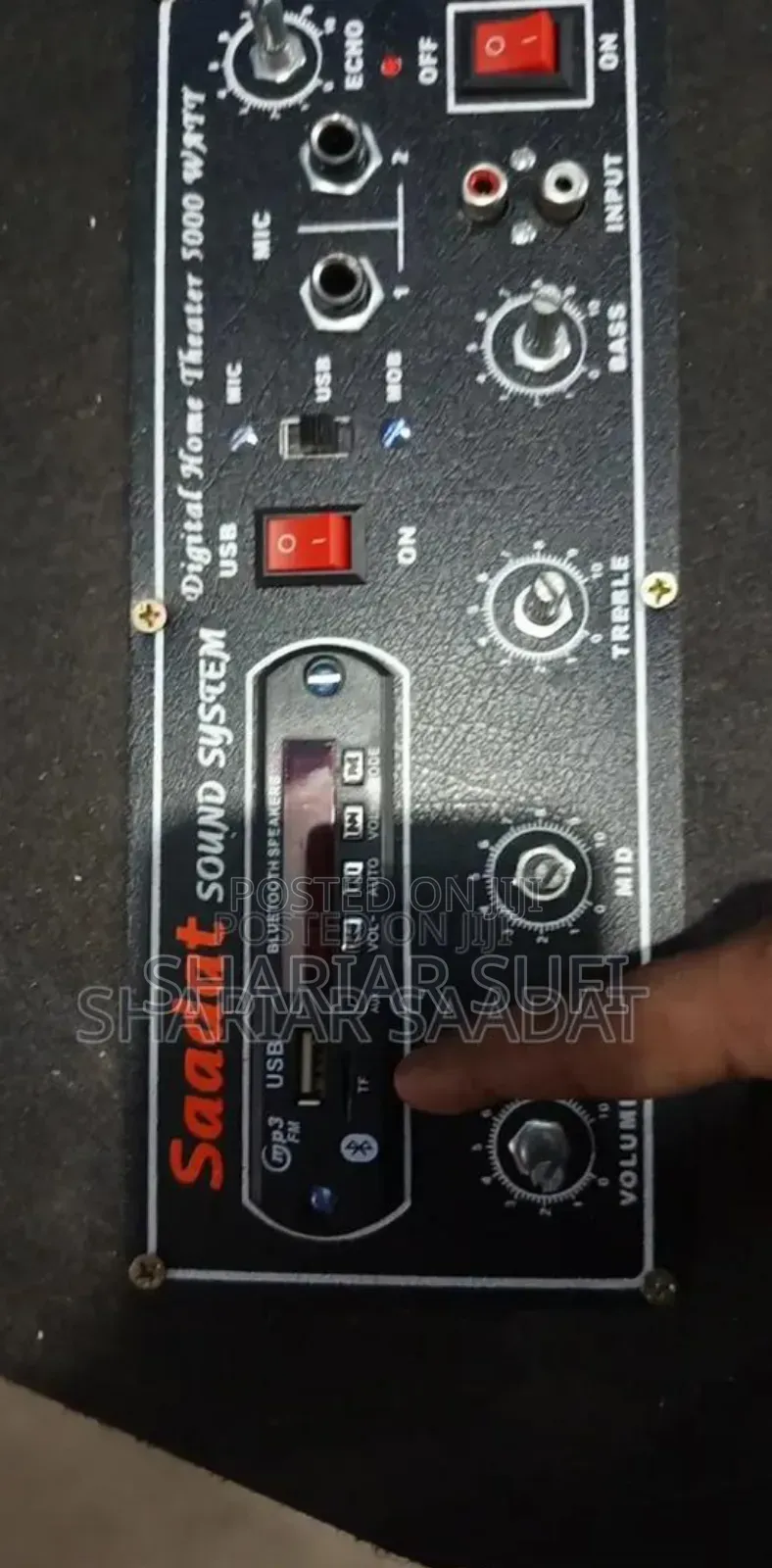 12" JBL Speaker Box With 4-Transistor Bluetooth Amplifier Attached