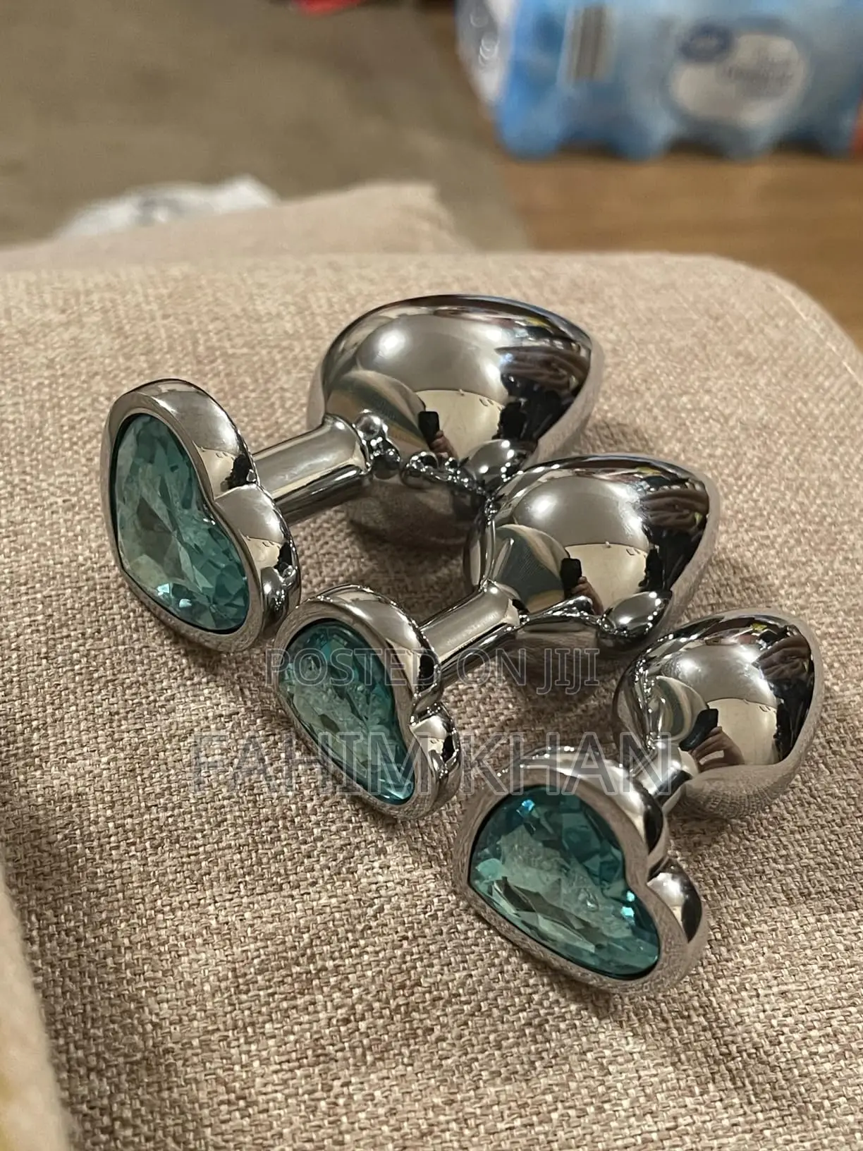 3pcs Set Luxury Metal Butt Toys Butt Plug Kit Adult Anal Plugs Woman