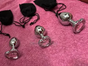 3pcs Set Luxury Metal Butt Toys Butt Plug Kit Adult Anal Plugs Woman