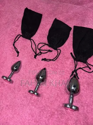 3pcs Set Luxury Metal Butt Toys Butt Plug Kit Adult Anal Plugs Woman