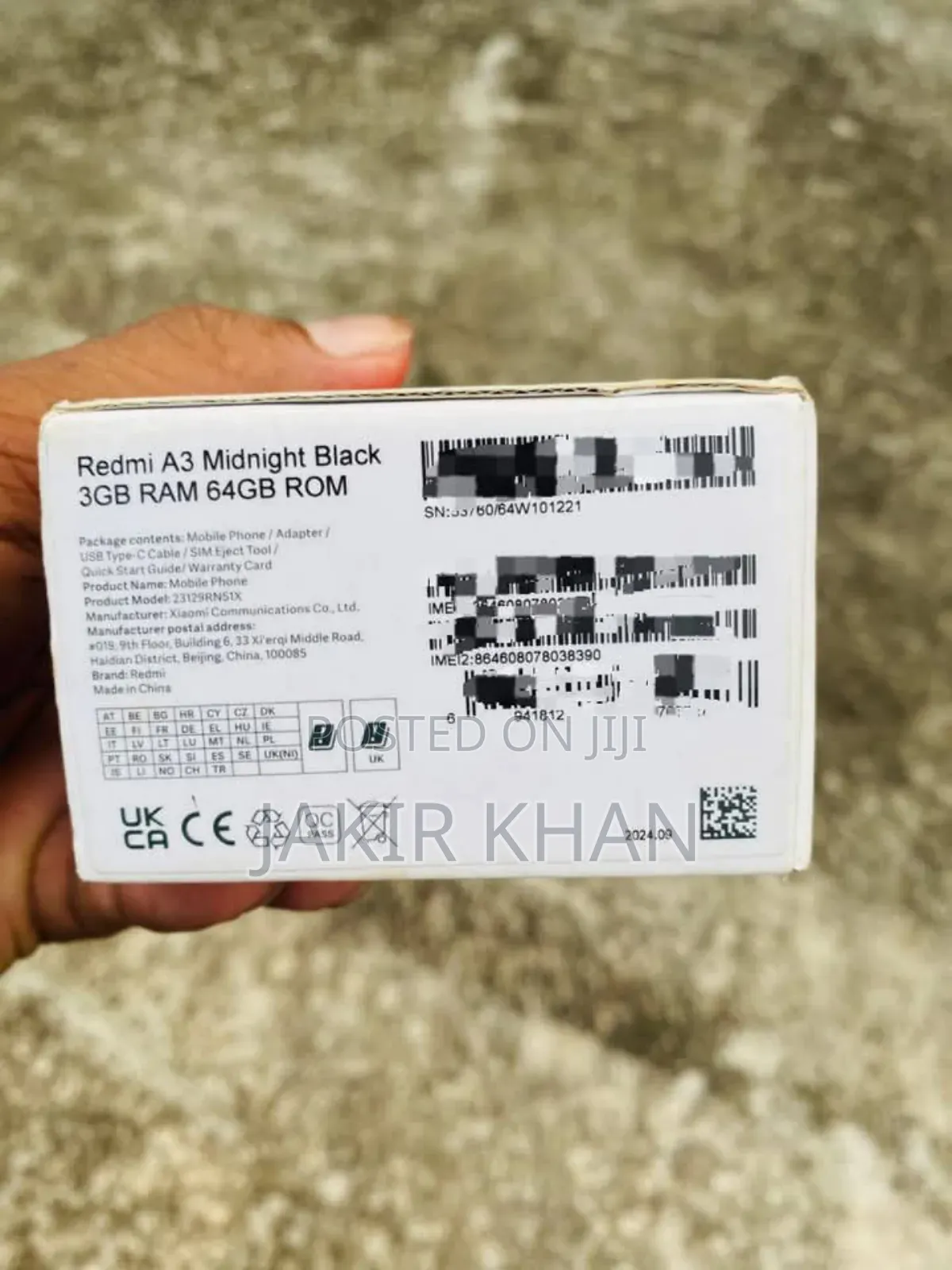 Xiaomi Redmi A3 64 GB Black