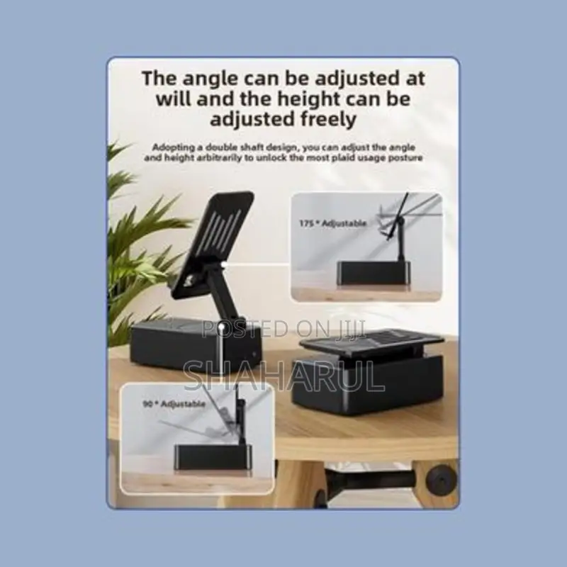 3-in-1 Power Bank With Bluetooth Speaker and Rotating Phone Stand