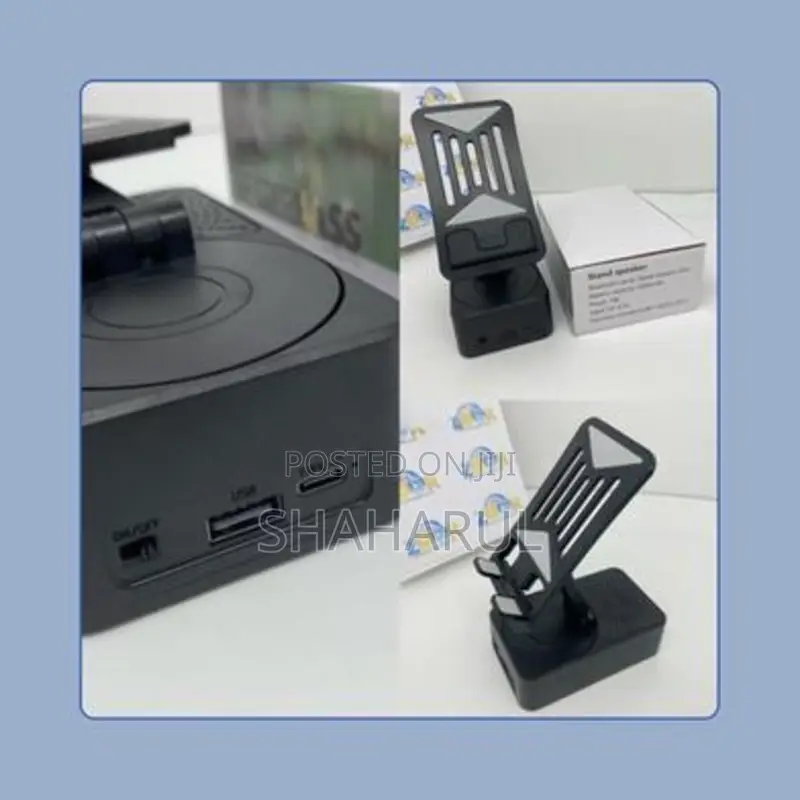 3-in-1 Power Bank With Bluetooth Speaker and Rotating Phone Stand