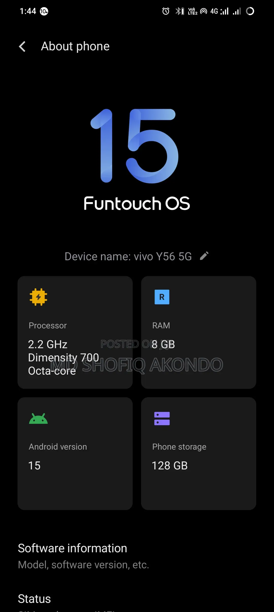 Vivo Y56 128 GB Orange