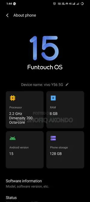 Vivo Y56 128 GB Orange