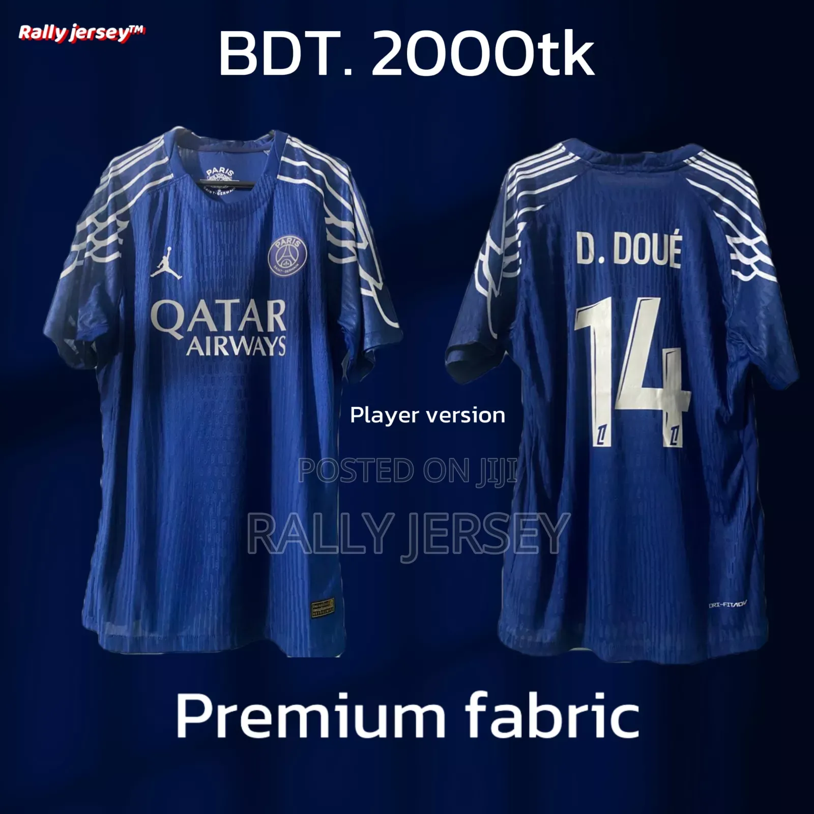 (Paris-saint-garment) Psg 3rd Jersey (Player Version)