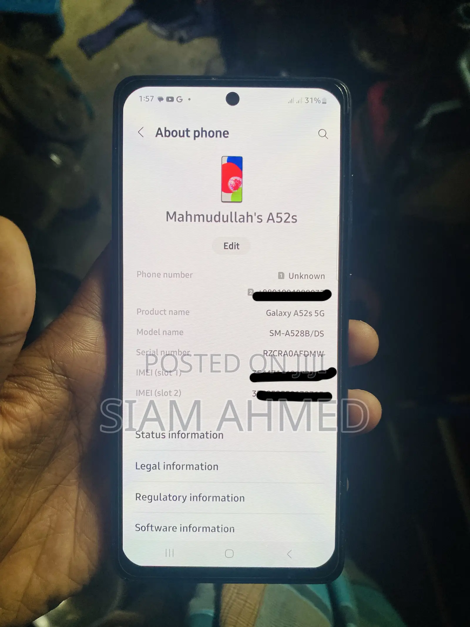 Samsung Galaxy A52 5G 128 GB White