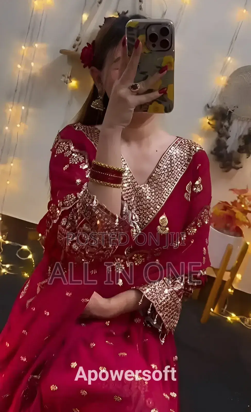 জর্জেট থ্রি-পিস High Quality Work Dress for Girls