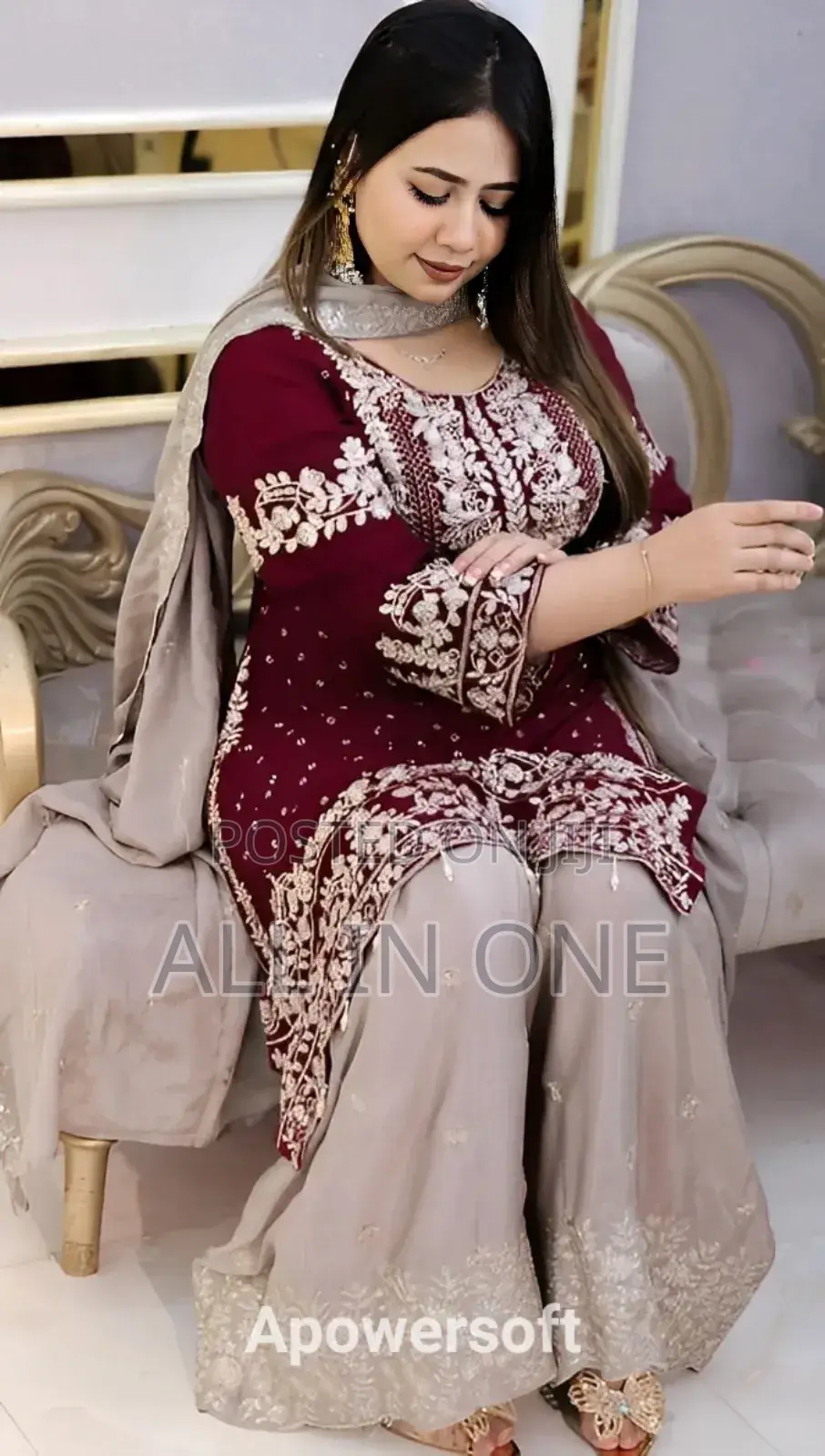 গারারা জর্জেট থ্রি-পিস High Quality Update Collection