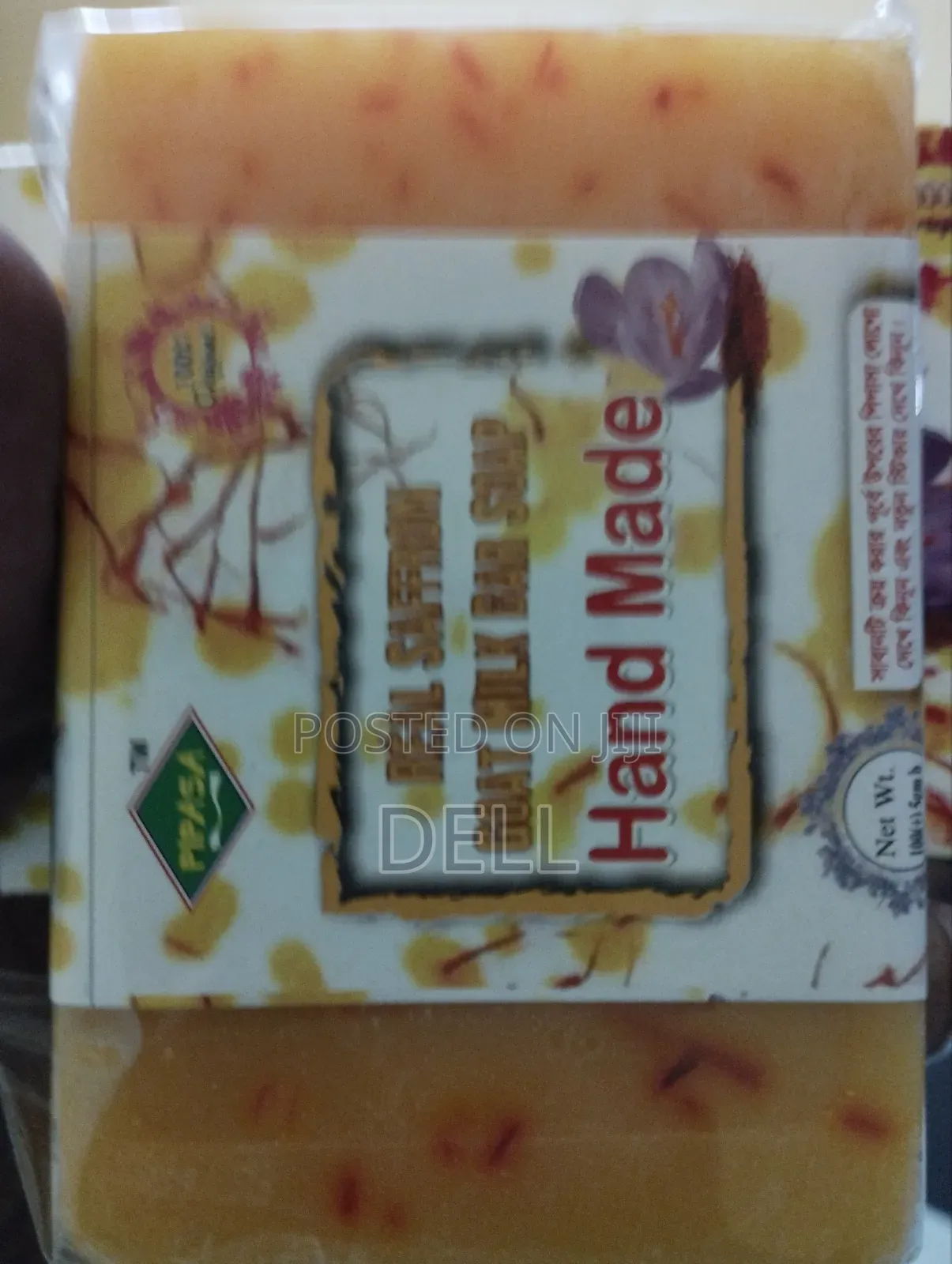 Real Saffron Goat Milk Bar Soap Hand Made