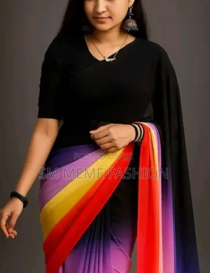 রংধনু জর্জেট শাড়ি