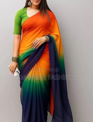 রংধনু জর্জেট শাড়ি