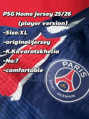 Psg(Paris-Saint-Garment) Home Jersey Xl Size