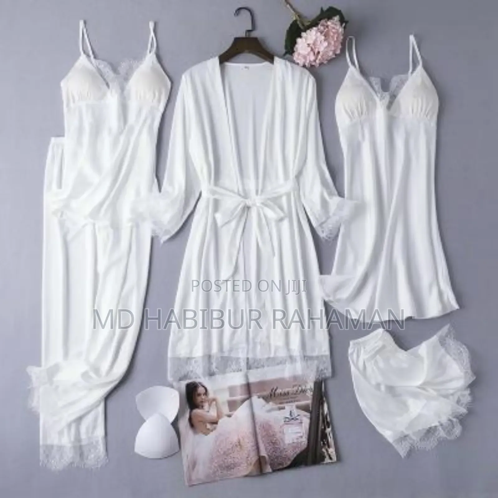5pcs Chemise Nightgown Sleepwear
