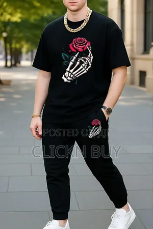 Export Quality 100% Cotton Fabrics Tshirt Trouser Combo Set