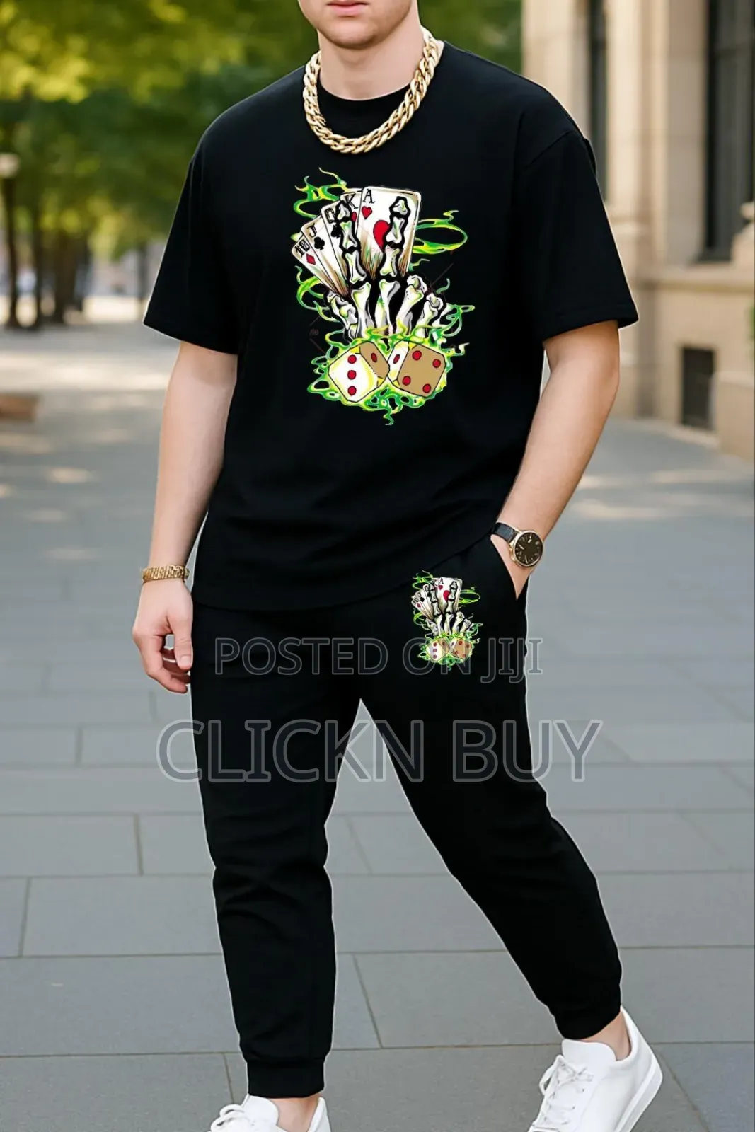 Export Quality 100% Cotton Fabrics Tshirt Trouser Combo Set