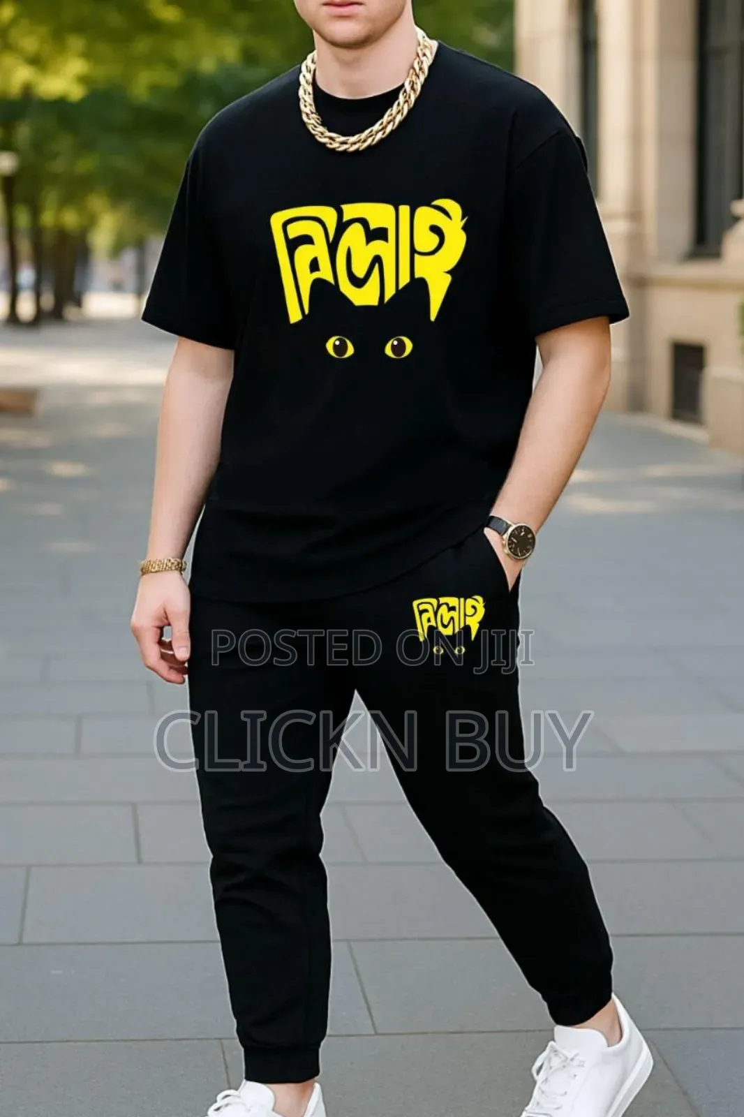 Export Quality 100% Cotton Fabrics Tshirt Trouser Combo Set