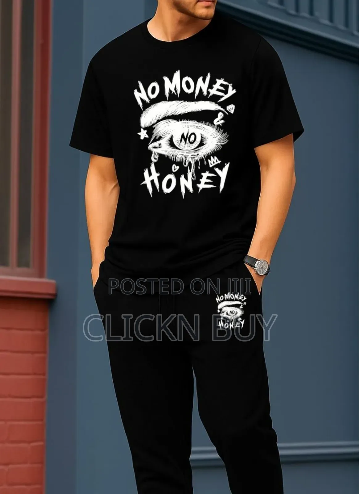 Export Quality 100% Cotton Fabrics Tshirt Trouser Combo Set