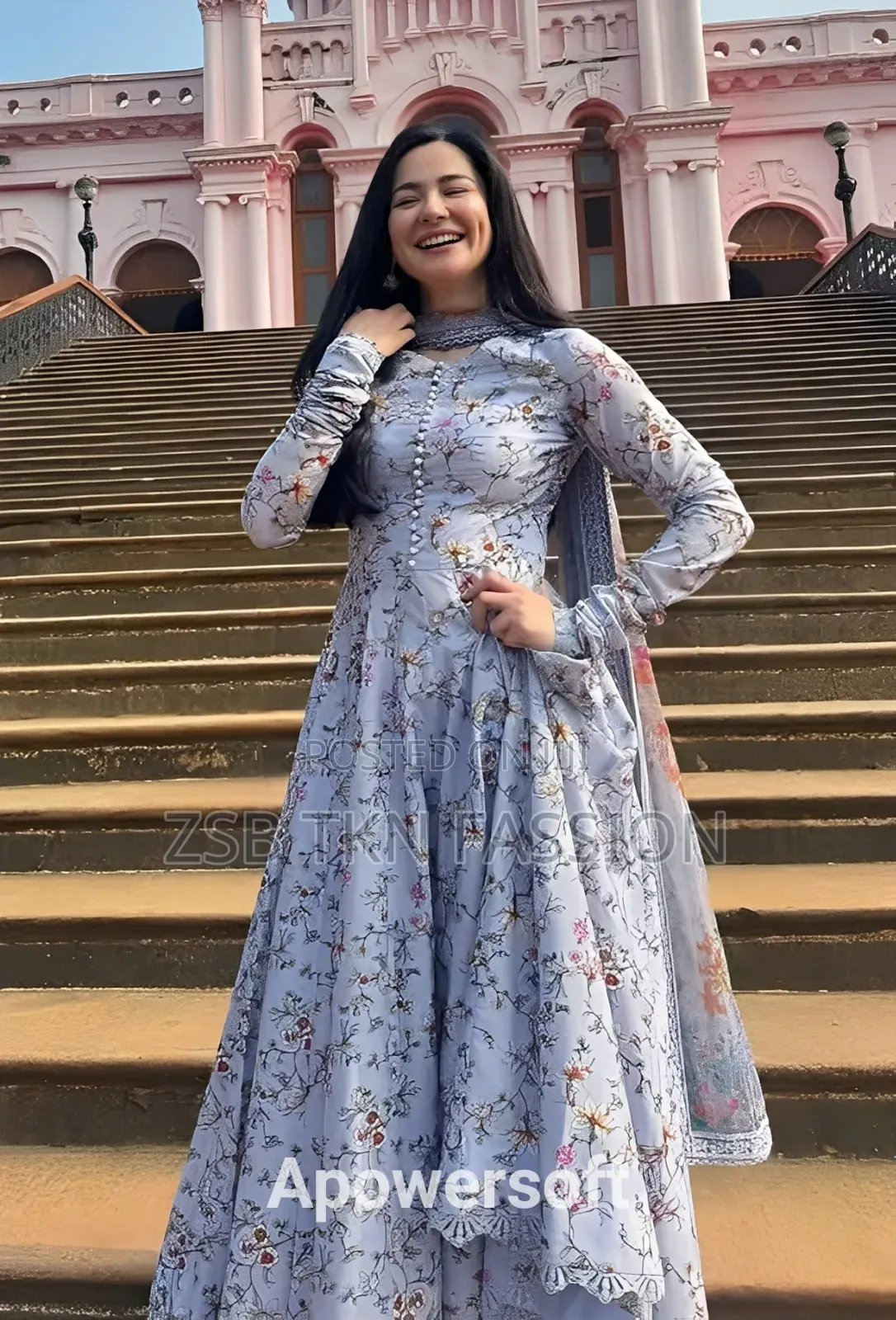 Hania Amir Inspired Digital Print Three Piece New Collection