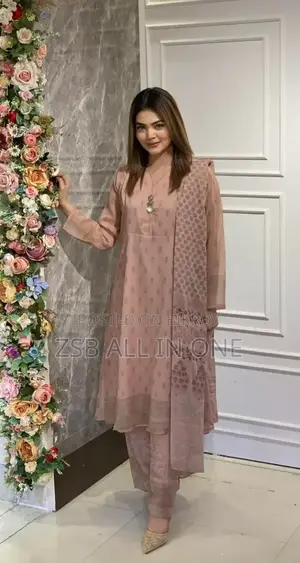Georgette Three Piece New Update Collection High Quality