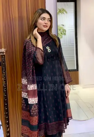 Georgette Three Piece New Update Collection High Quality